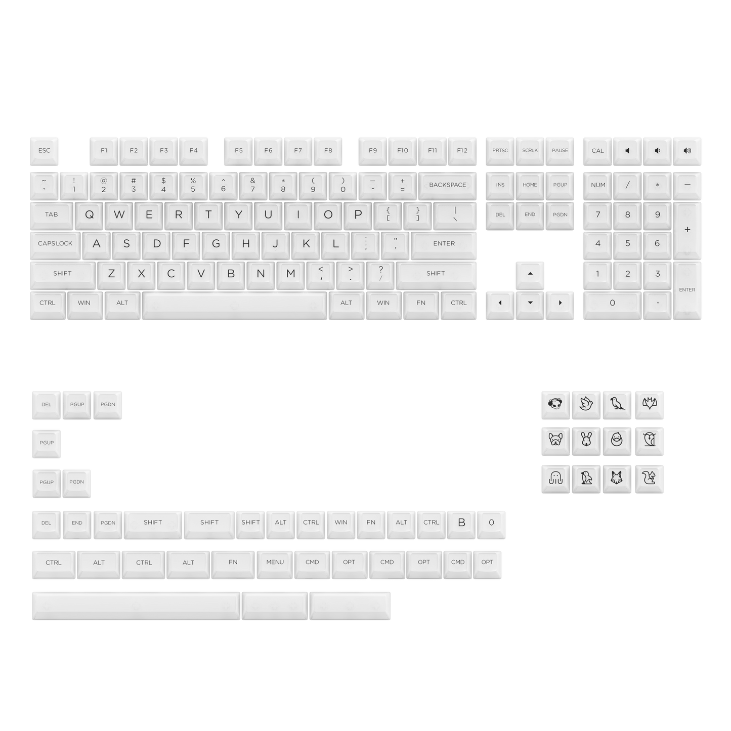 AKKO ASA CLEAR KEYCAP SET (SHINE THROUGH)