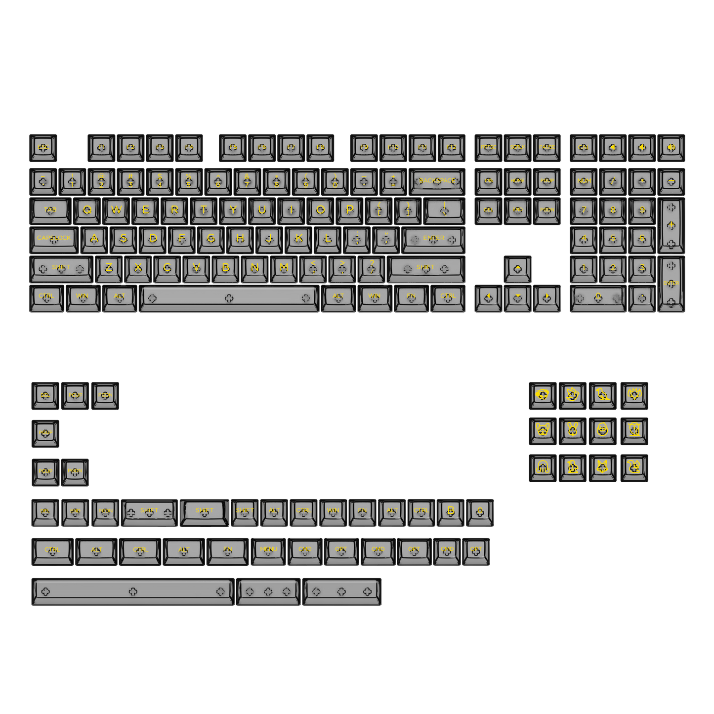 AKKO ASA CLEAR KEYCAP SET (SHINE THROUGH)