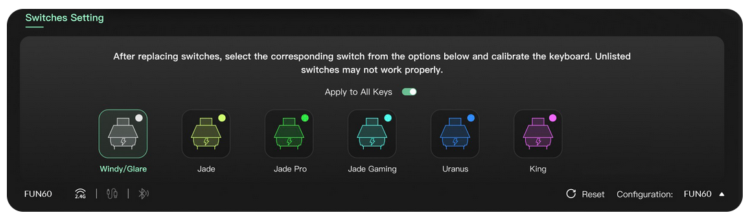 MONSGEEK FUN60 MAX WIRELESS GAMING KEYBOARD