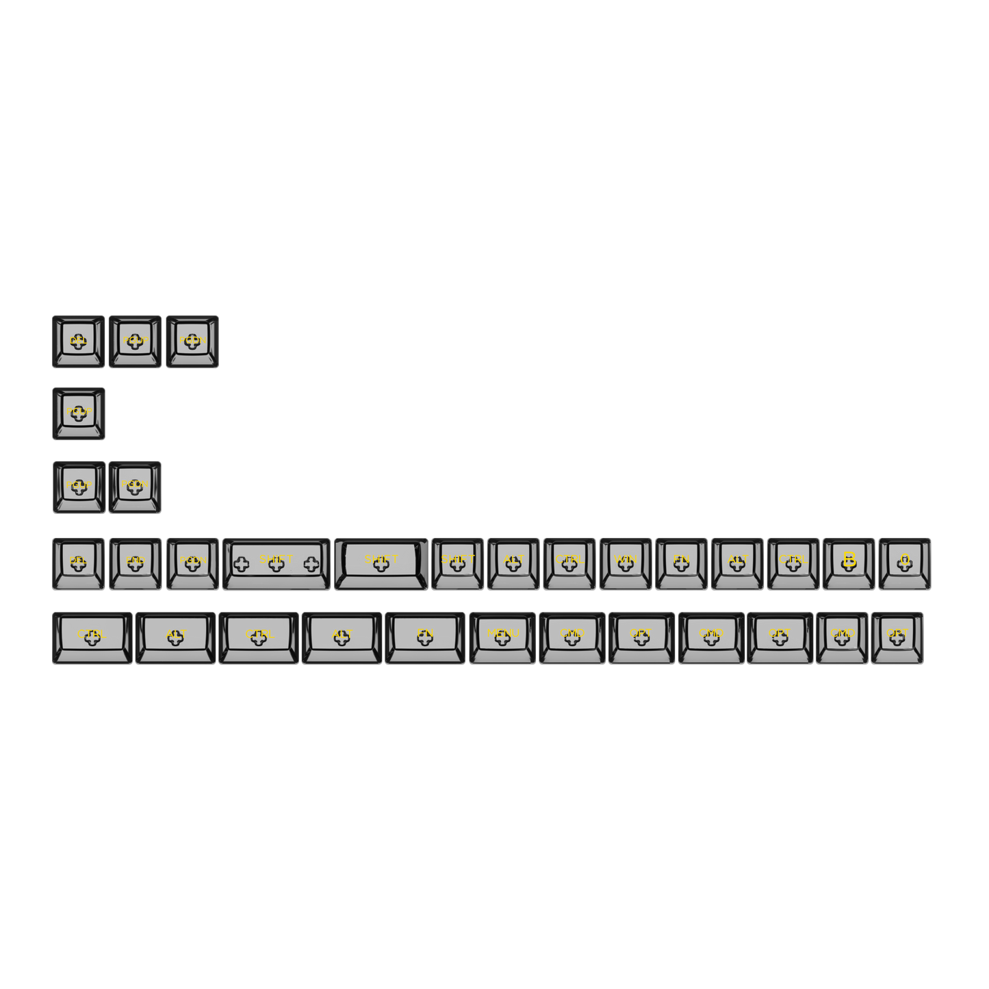 AKKO ASA CLEAR KEYCAP SET (SHINE THROUGH)