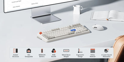 MCHOSE K99 V2 98% TRI-MODE FULLY ASSEMBLED KEYBOARD