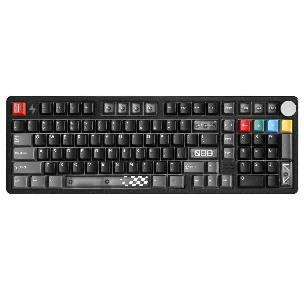 YUNZII AL98 PRO in black, angled view