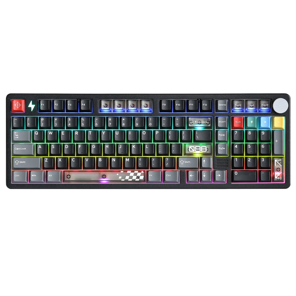YUNZII AL98 PRO in black, side profile
