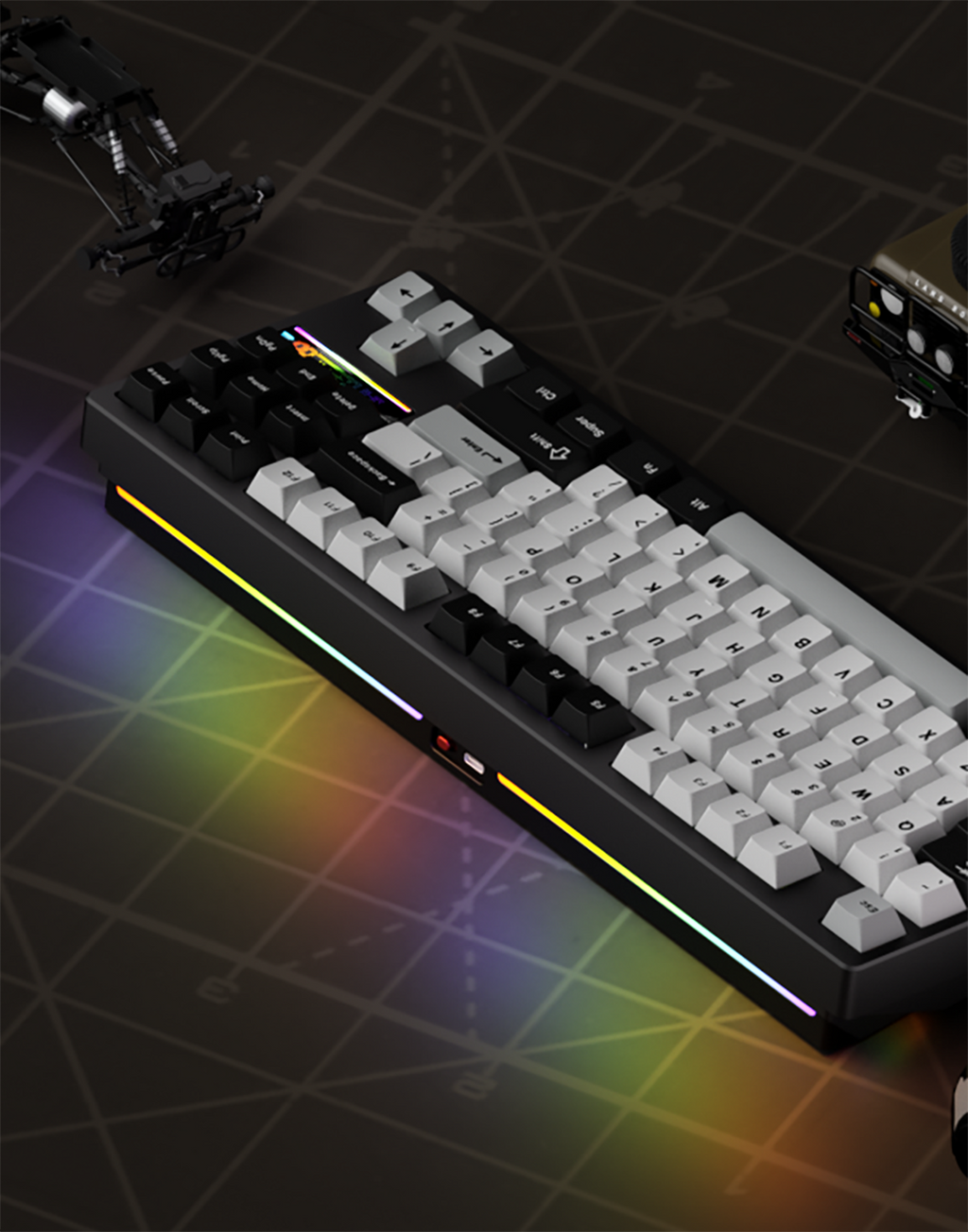 Weikav NUT87 top-edge reactive lighting