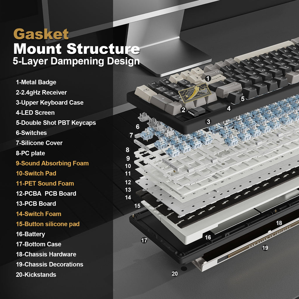 YUNZII IF99 fully assembled mechanical keyboard